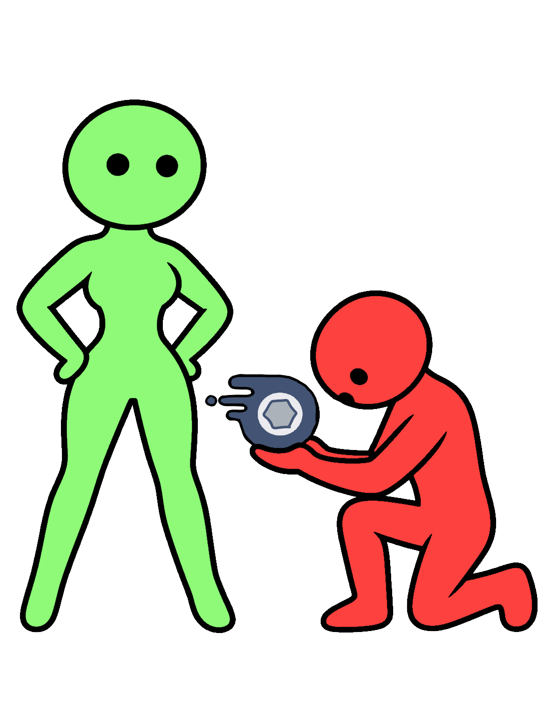 A CITY avatar kneeling to hand another a Nitro-style badge